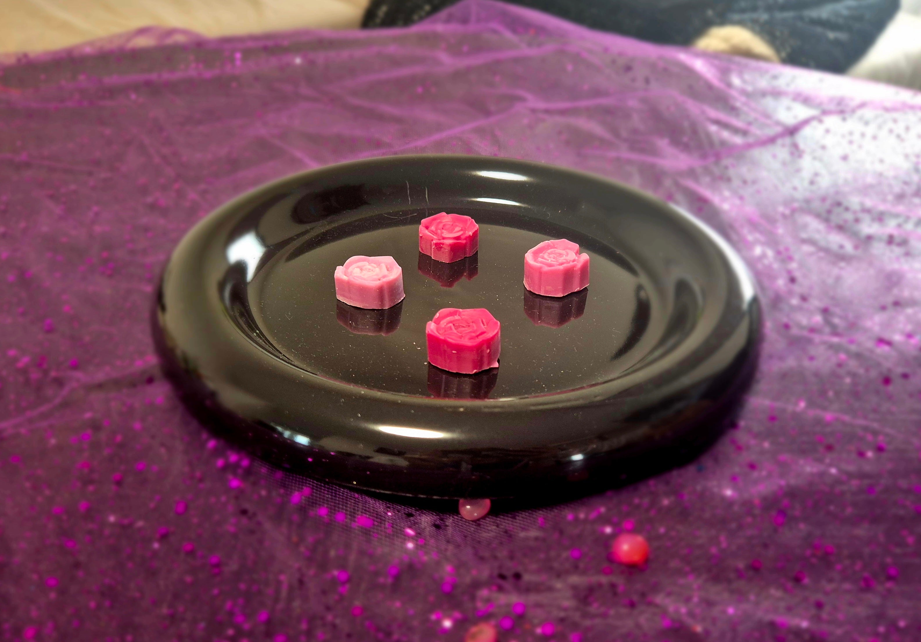 Rose de cœur obscure - Fondant parfumé 50g
