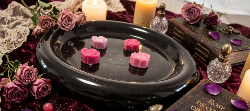 Rose de cœur obscure - Fondant parfumé 50g