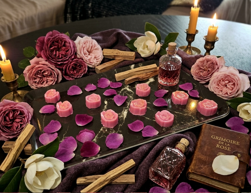 Rose de cœur obscure - Fondant parfumé 50g