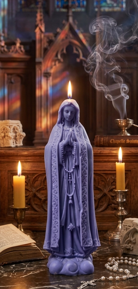 Sainte Aria — Bougie sculptée