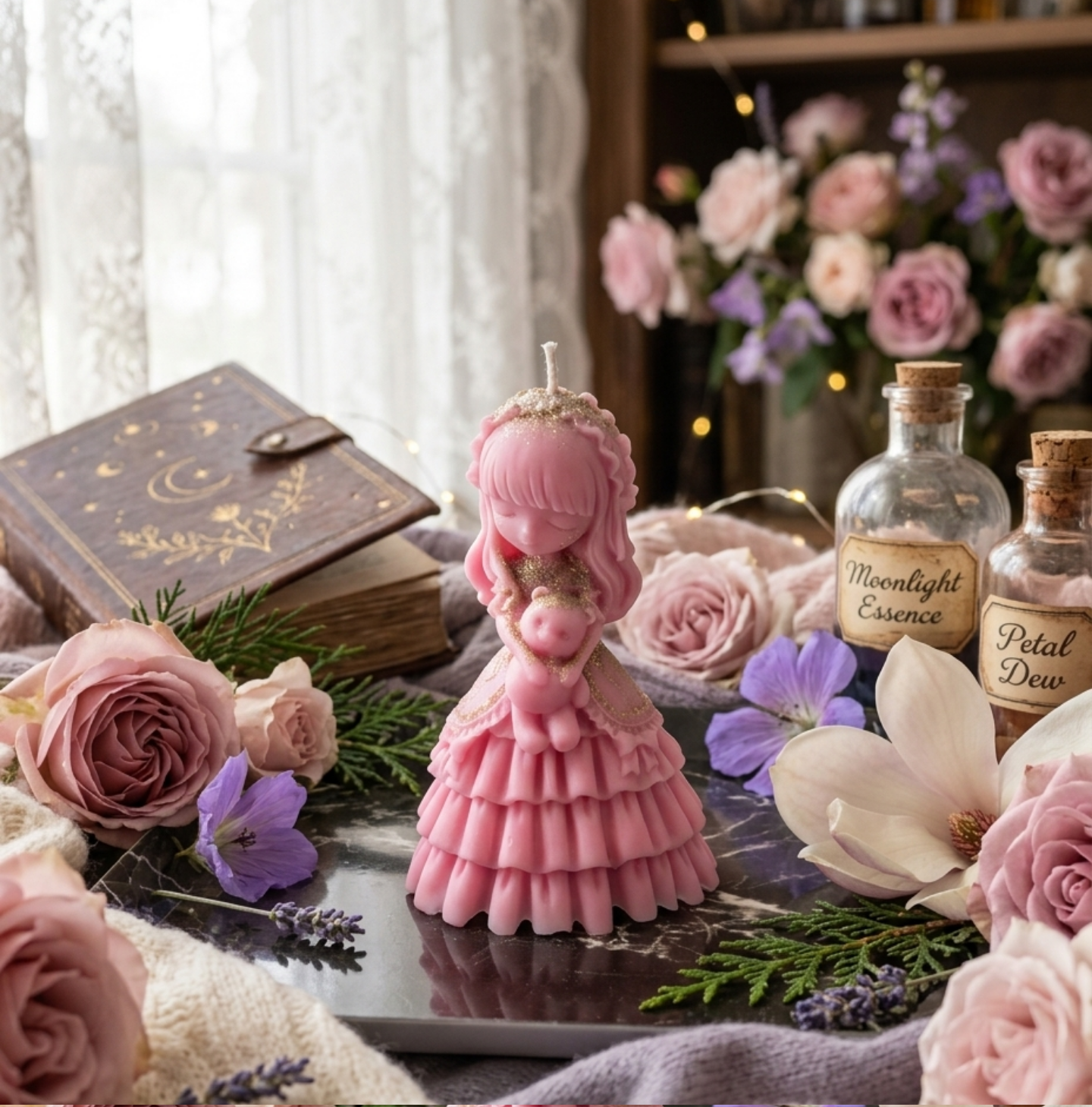Mini Dalia - Bougie personnage