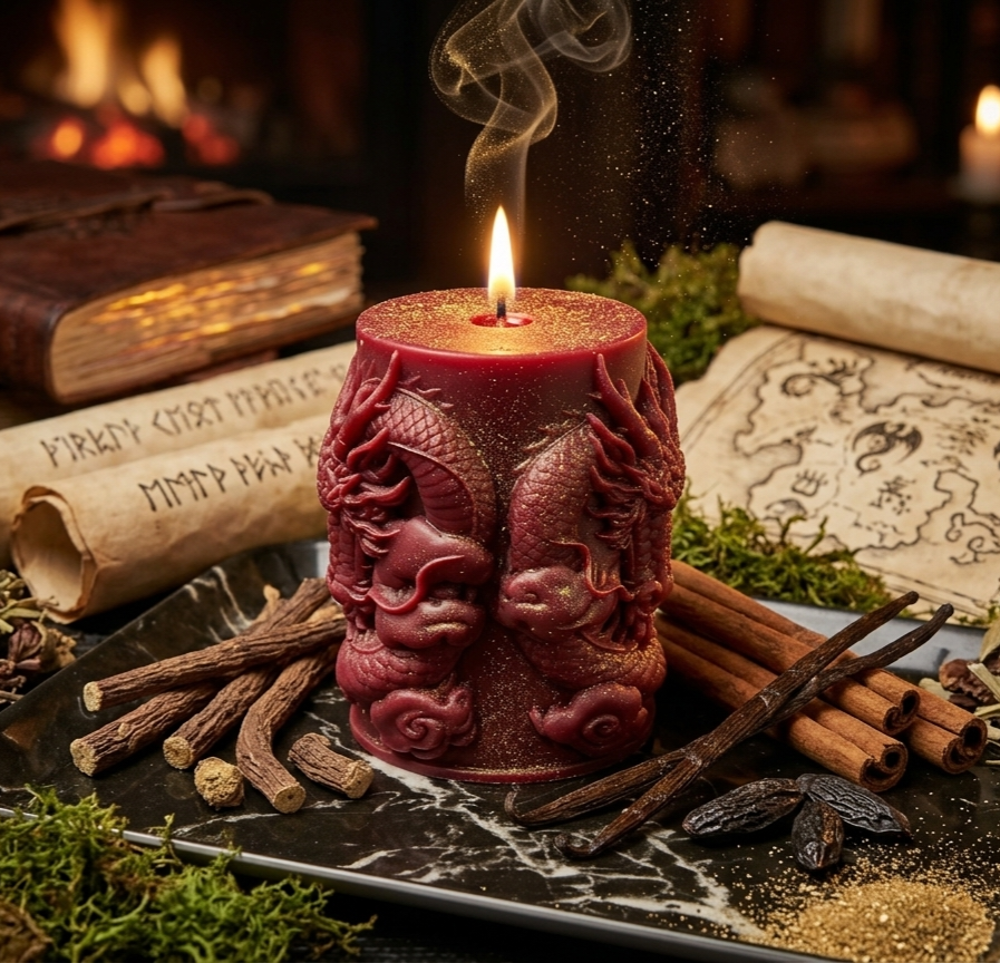 Dragon Ancestral - Bougie Entité