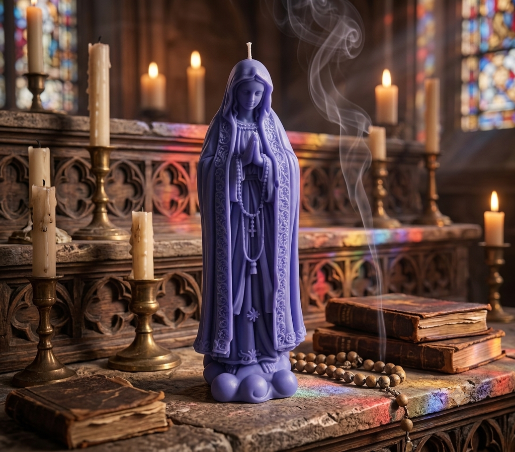 Sainte Aria — Bougie sculptée