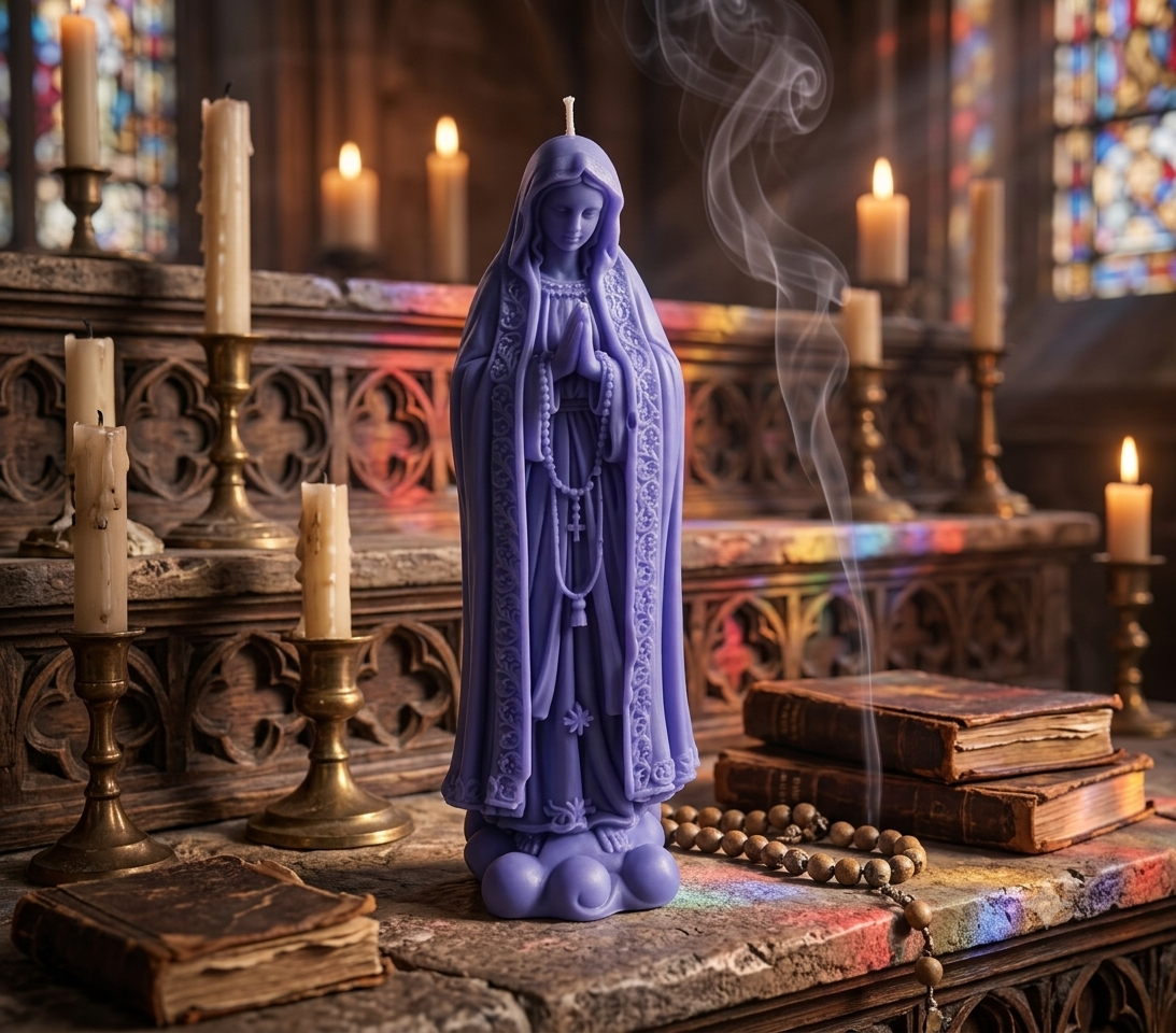 Sainte Aria — Bougie sculptée
