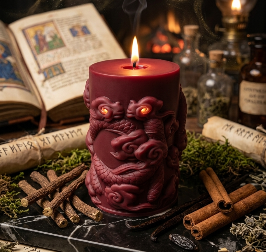 Dragon Ancestral - Bougie Entité
