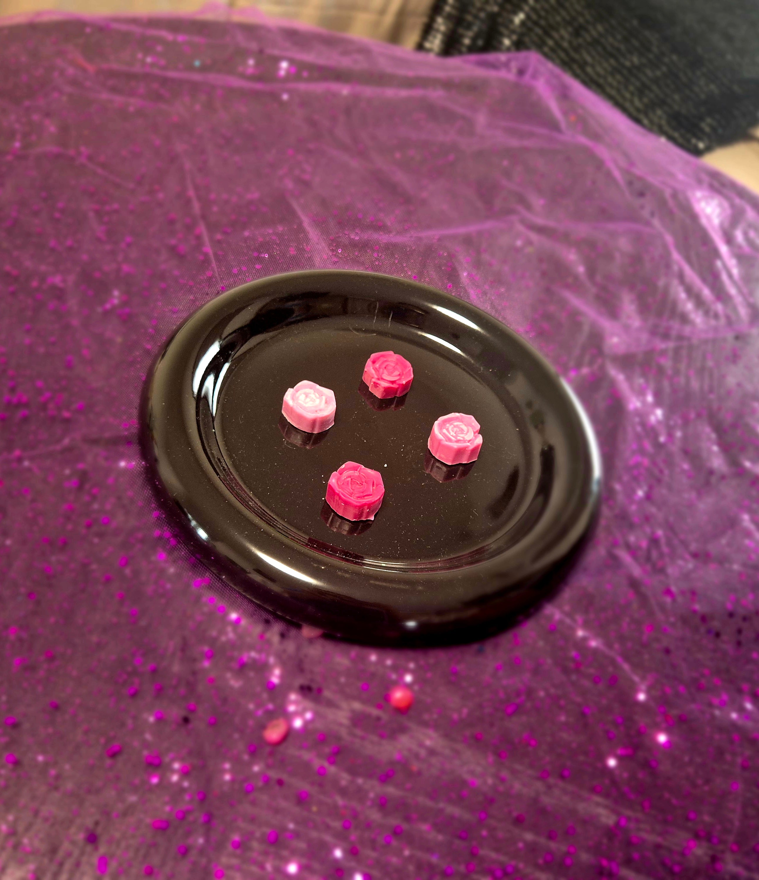 Rose de cœur obscure - Fondant parfumé 50g