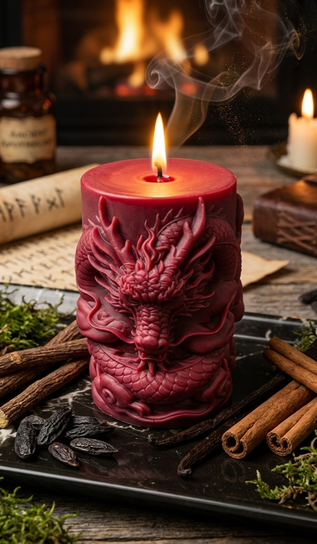 Dragon Ancestral - Bougie Entité