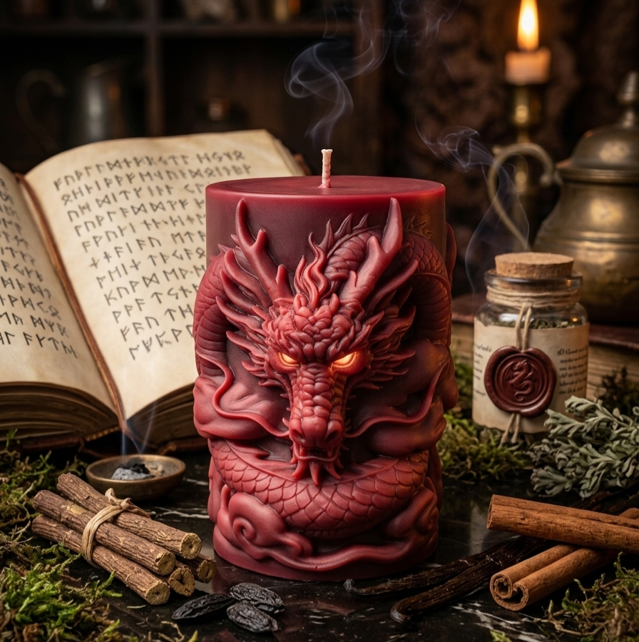 Dragon Ancestral - Bougie Entité