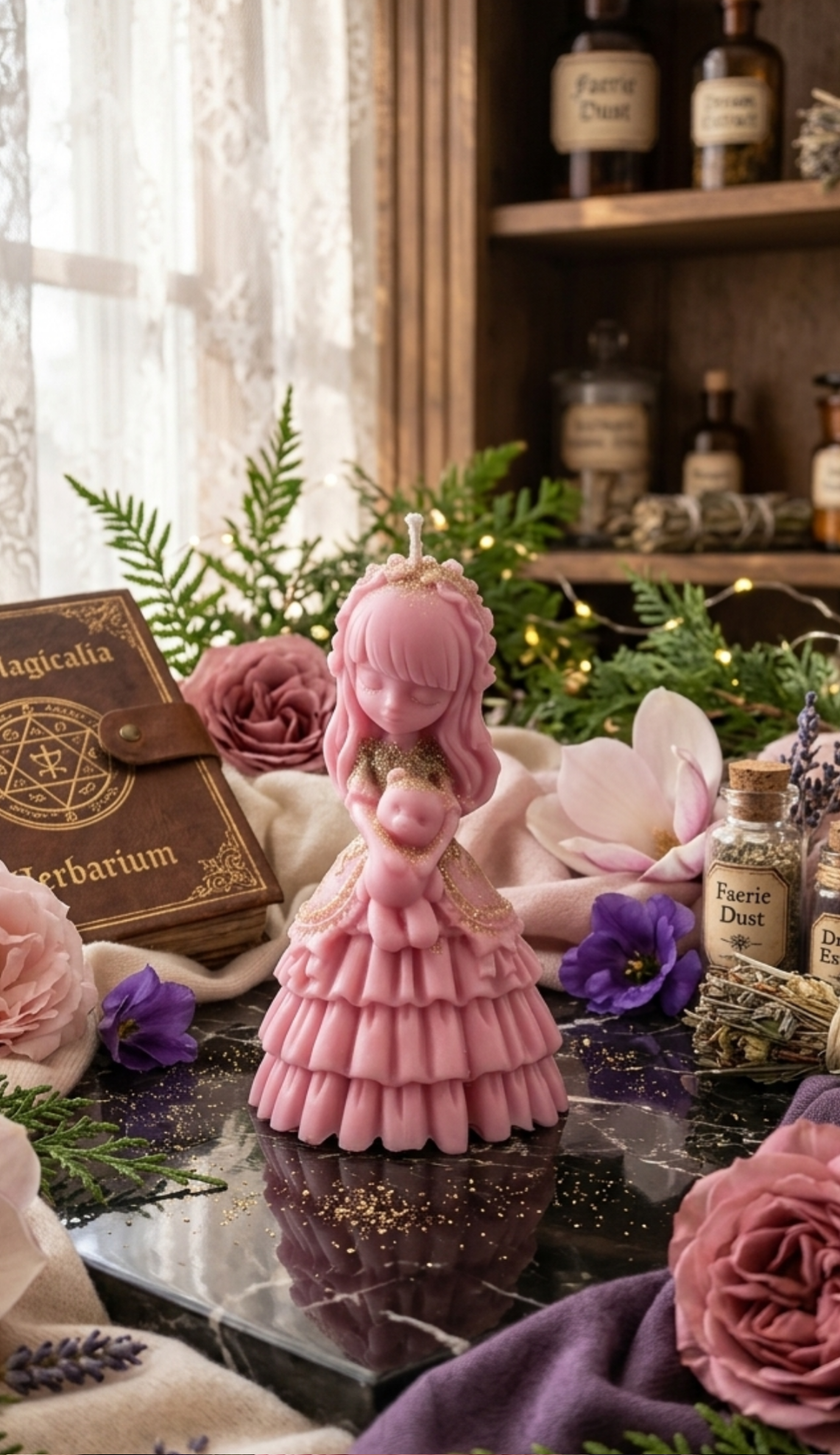 Mini Dalia - Bougie personnage