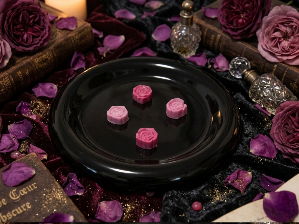 Rose de cœur obscure - Fondant parfumé 50g