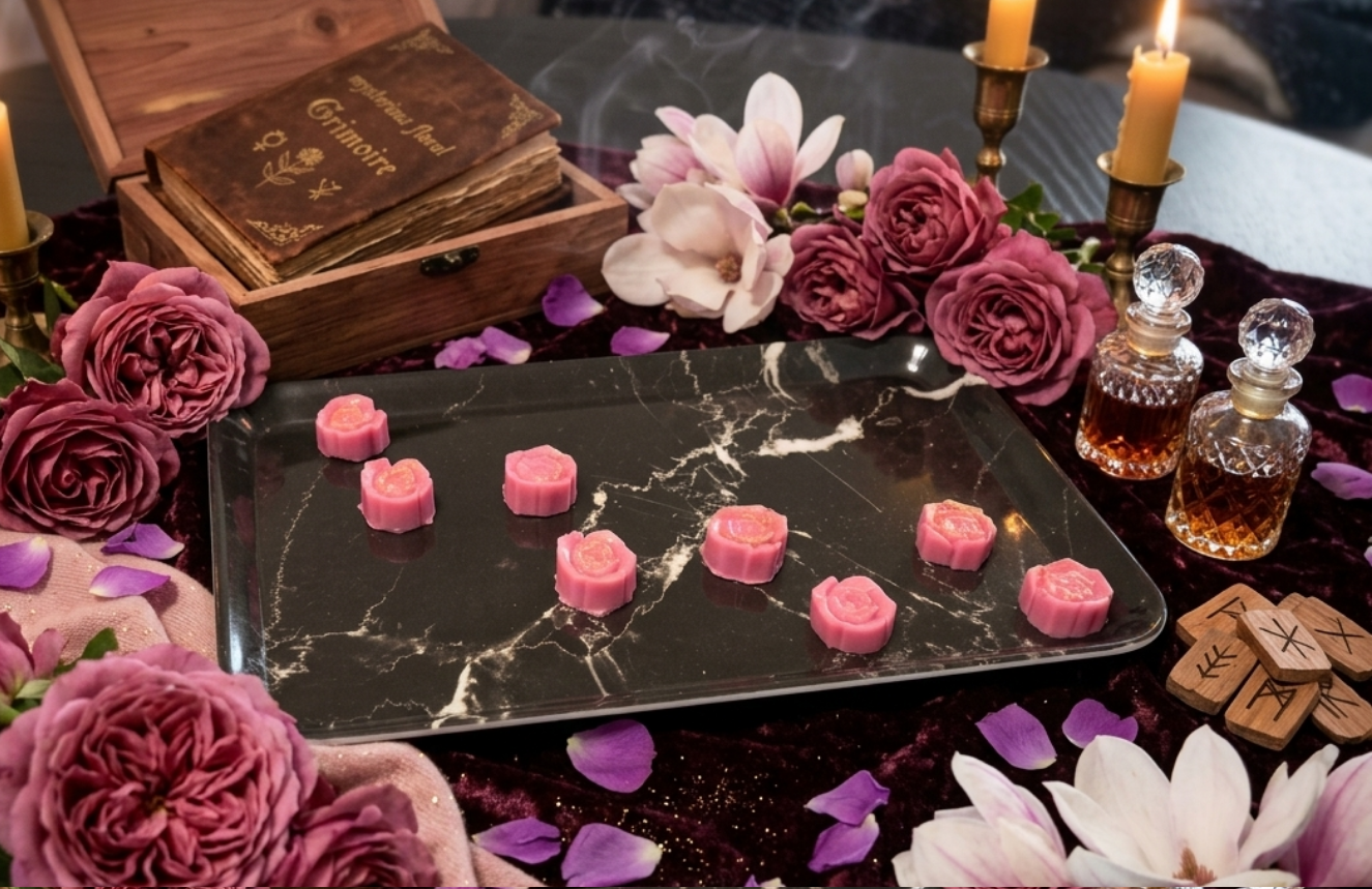 Rose de cœur obscure - Fondant parfumé 50g