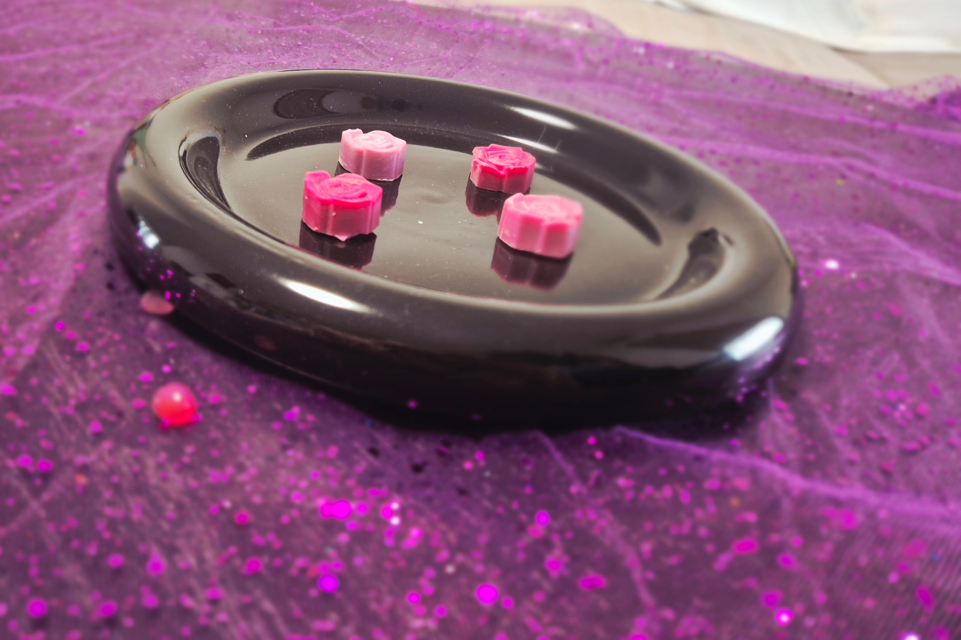 Rose de cœur obscure - Fondant parfumé 50g